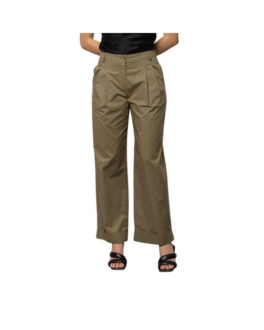 Kaos Samurai Wide Pants in het Green