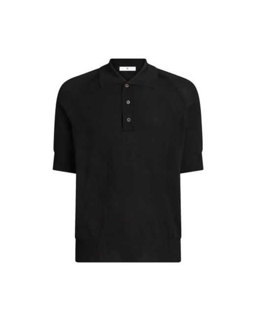 PT Torino Schwarzes baumwoll-viskose polo-shirt in Black für Herren