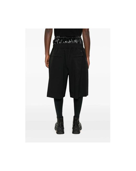 Moncler Black Long Shorts for men