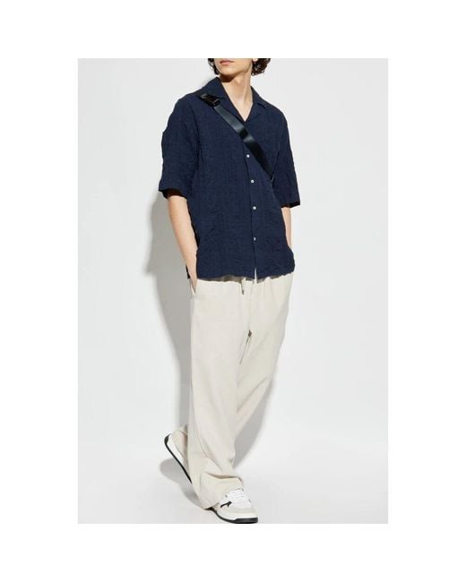 Short Sleeve Shirts Officine Generale pour homme en coloris Blue