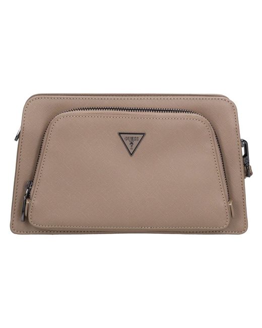Guess Kunstleder-Tasche in Natural für Herren