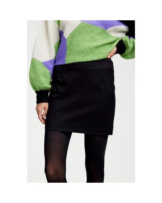 Gestuz Black Short Skirts