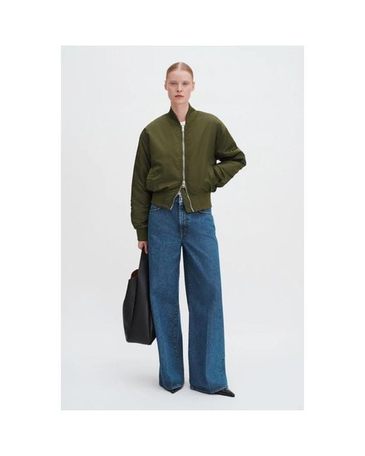 Filippa K Green Bomber Jackets