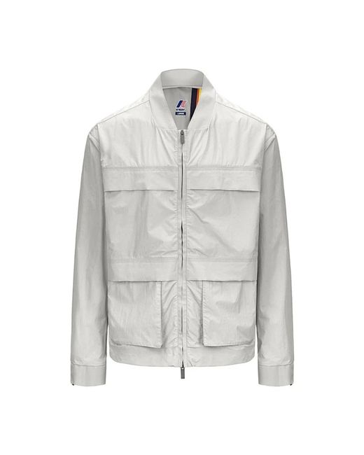 K-Way Gray Light Jackets for men
