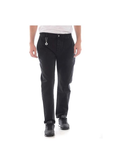 Daniele Alessandrini Black Chinos for men