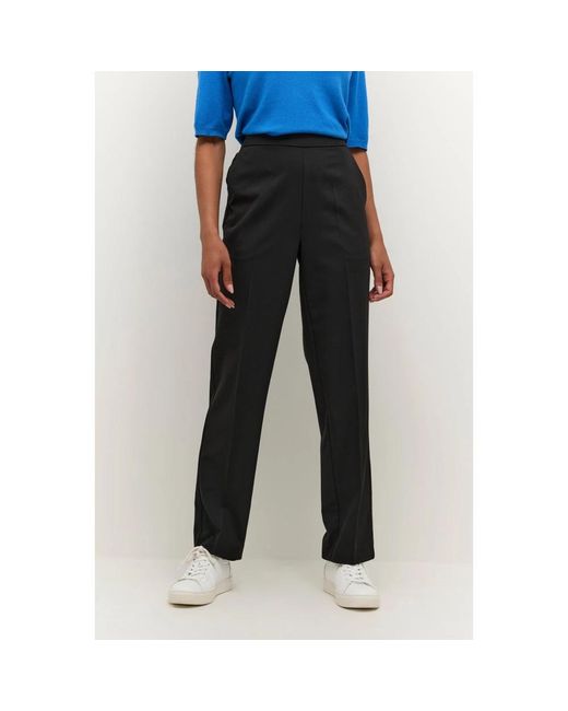 Kaffe Black Straight Trousers