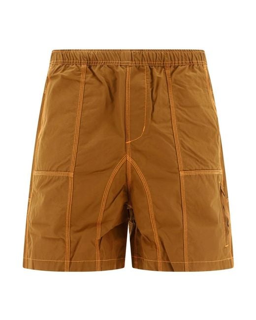 Brain Dead Brown Casual Shorts for men