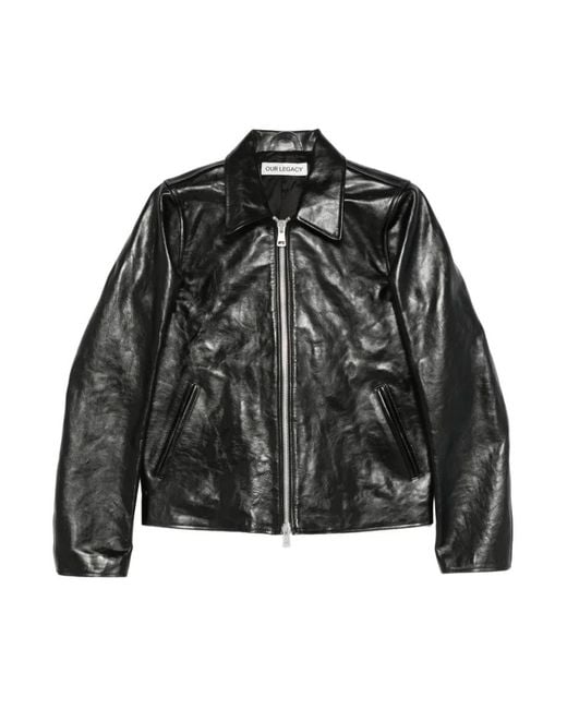 Leather Jackets di Our Legacy in Black