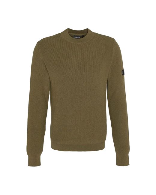 Barbour Green Round-Neck Knitwear for men