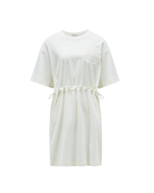 Moncler White Short Dresses