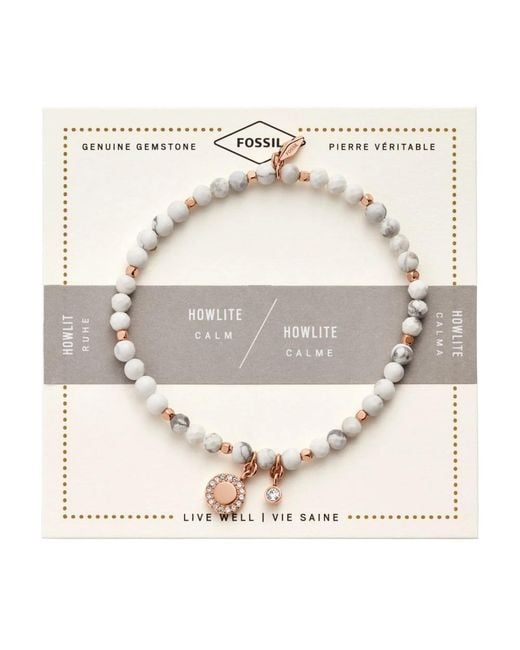Bracelets Fossil en coloris Metallic