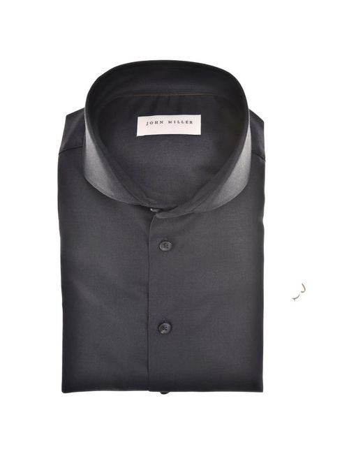 John Miller Black Formal Shirts for men