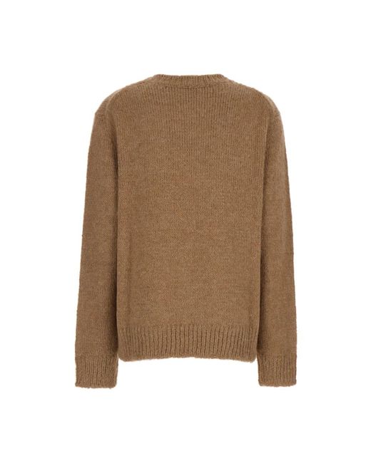 Round-Neck Knitwear Jil Sander de color Brown
