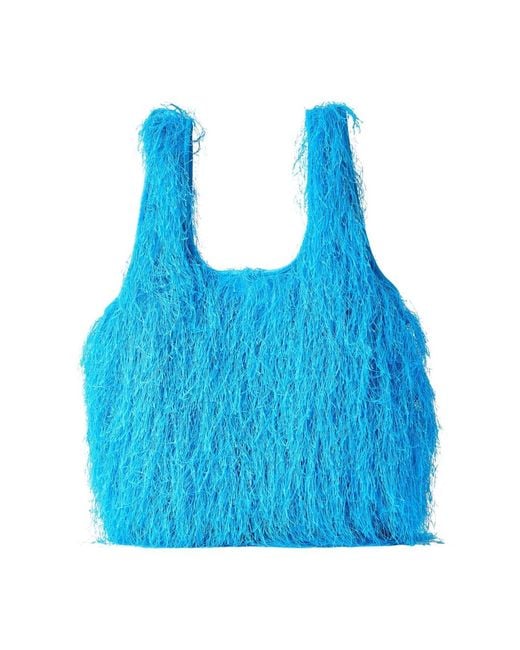 Dries Van Noten Blue Shopping Bags
