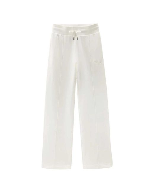 Woolrich White Wide Trousers