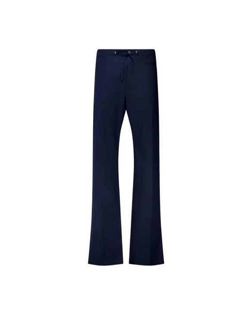 McQueen Blue Wide Trousers for men