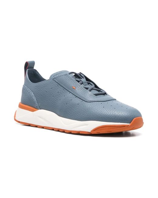 Santoni Blue Sneakers for men