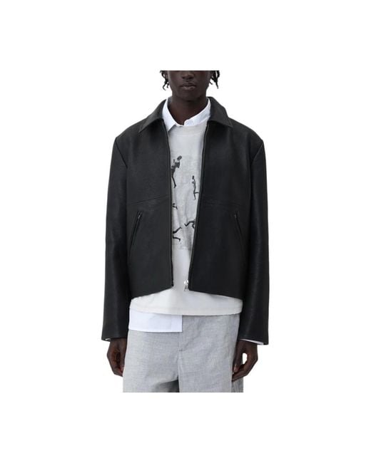 Leather Jackets Won Hundred de hombre de color Black