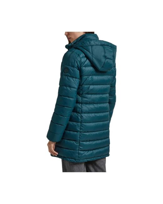 Pepe Jeans Blue Down Jackets