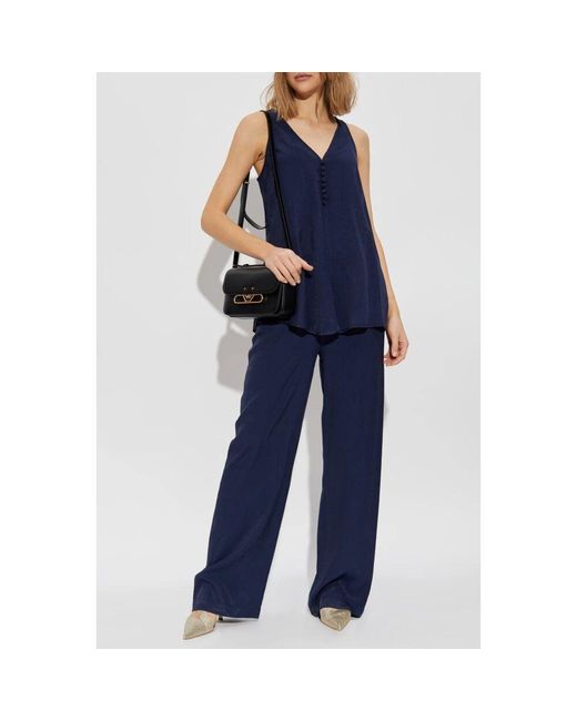 Sleeveless Tops Emporio Armani de color Blue