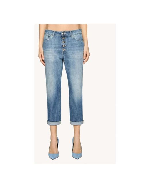 Jeans > cropped jeans Dondup en coloris Blue