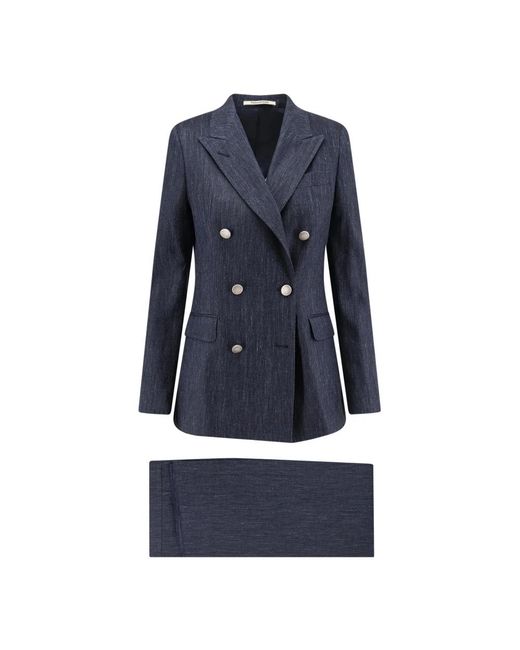 Tagliatore Blue Short Dresses