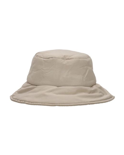 Obey Accessoires ,Grijs ,Leer Geïsoleerde Zilvergrijze Bucket Hat in het Natural voor heren