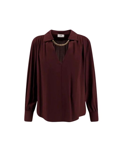 Blouses di Elisabetta Franchi in Purple