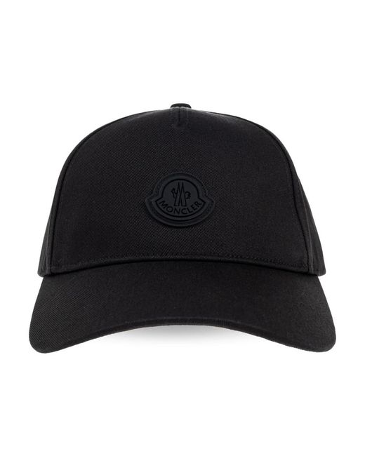 Moncler Accessoires ,Zwart ,Katoen Baseball Cap in het Black