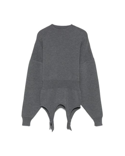 Jean Paul Gaultier Round-Neck Knitwear in het Gray