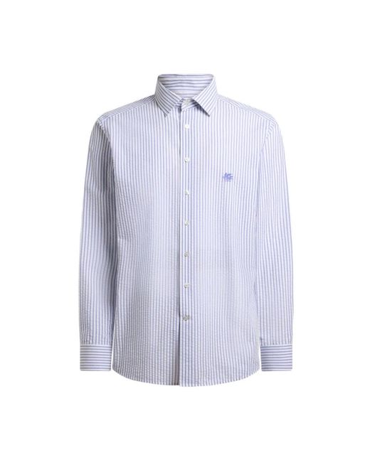 Etro Blue Casual Shirts for men