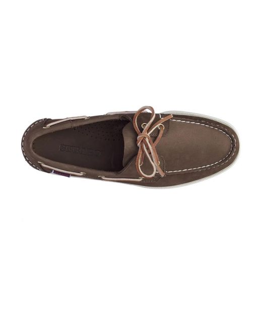 Sebago Brown Sailor Shoes for men