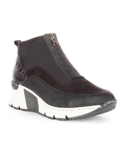 Rieker Gray Ankle Boots