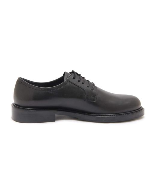 Guglielmo Rotta Black Palma Ranch Schwarze Schnürschuhe