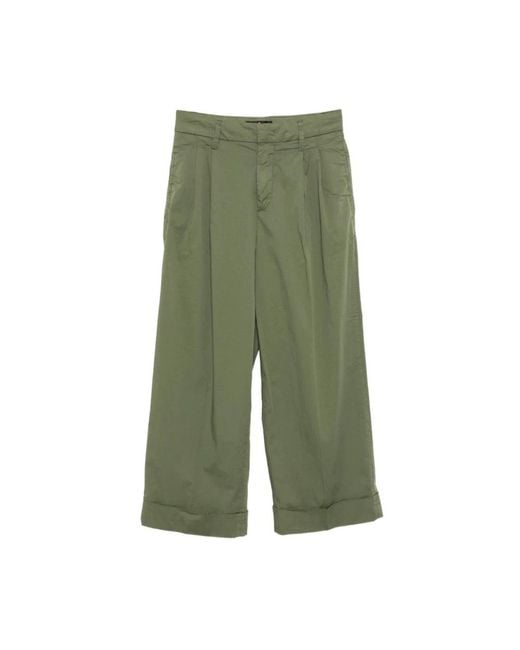 Peuterey Green Wide Trousers