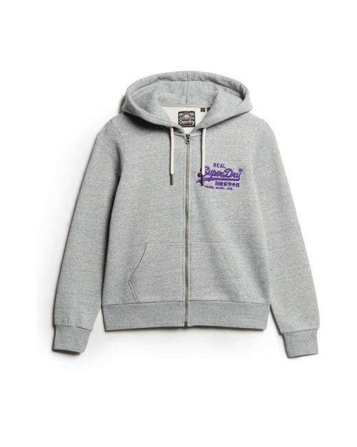 Superdry Zip-Throughs in het Gray