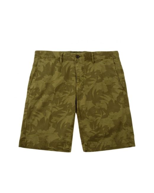 Incotex Green Casual Shorts for men