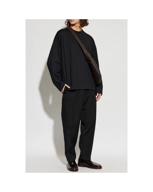 Jil Sander Black Long Sleeve Tops for men