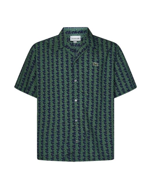 Lacoste Green Short Sleeve Shirts for men