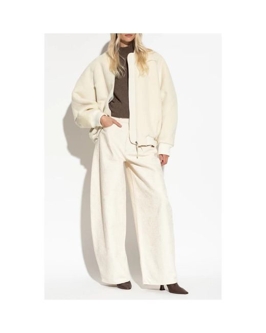 Jacquemus Pilu Bomber Jacket in het White