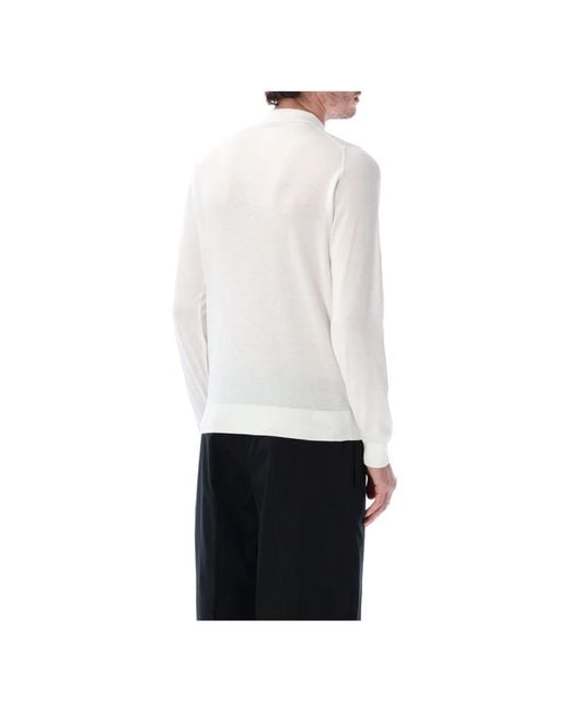John Smedley White Polo Shirts for men