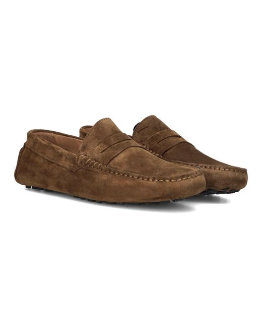 Stefano Lauran Slip-On Schuhe Cognac in Brown für Herren