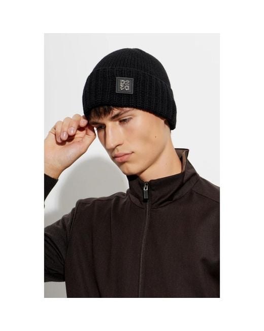 DSquared² Mütze Mit Logo-Patch in Black für Herren