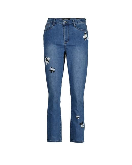 Joseph Ribkoff Blue Slim-Fit Jeans