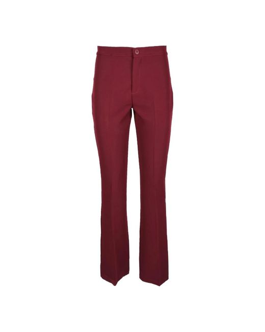 Wide Trousers Think! de color Red
