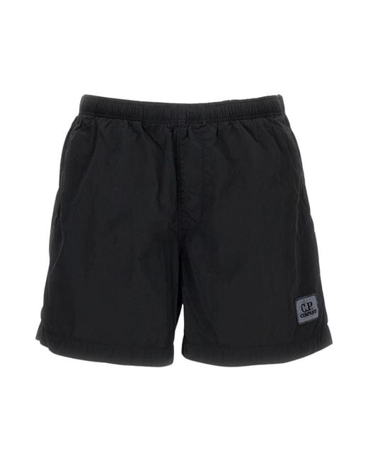 C P Company Black Beachwear for men