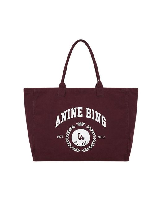 Anine Bing Red Shopping Bags