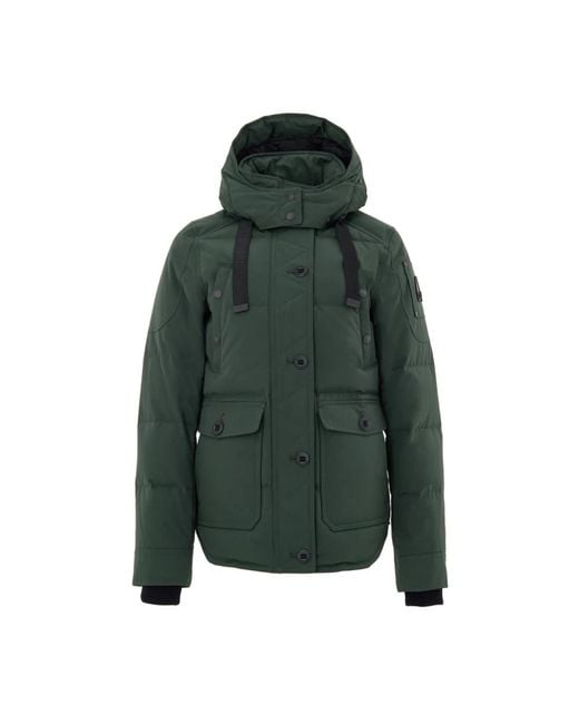 Moose Knuckles Jassen ,Groen ,Katoen Field Jacket Imbottita in het Green