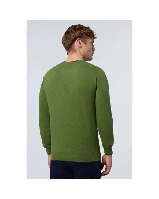 Round-Neck Knitwear North Sails de hombre de color Green
