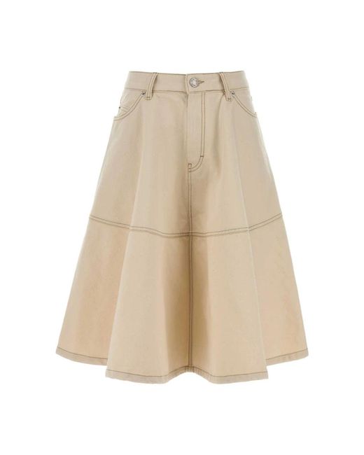 AMI Natural Denim Skirts